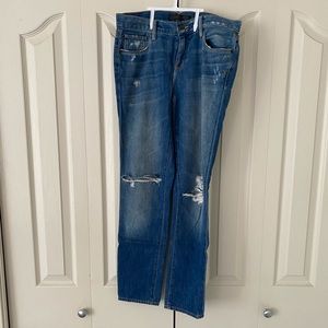 Genetic Denim Distressed Mom Jeans